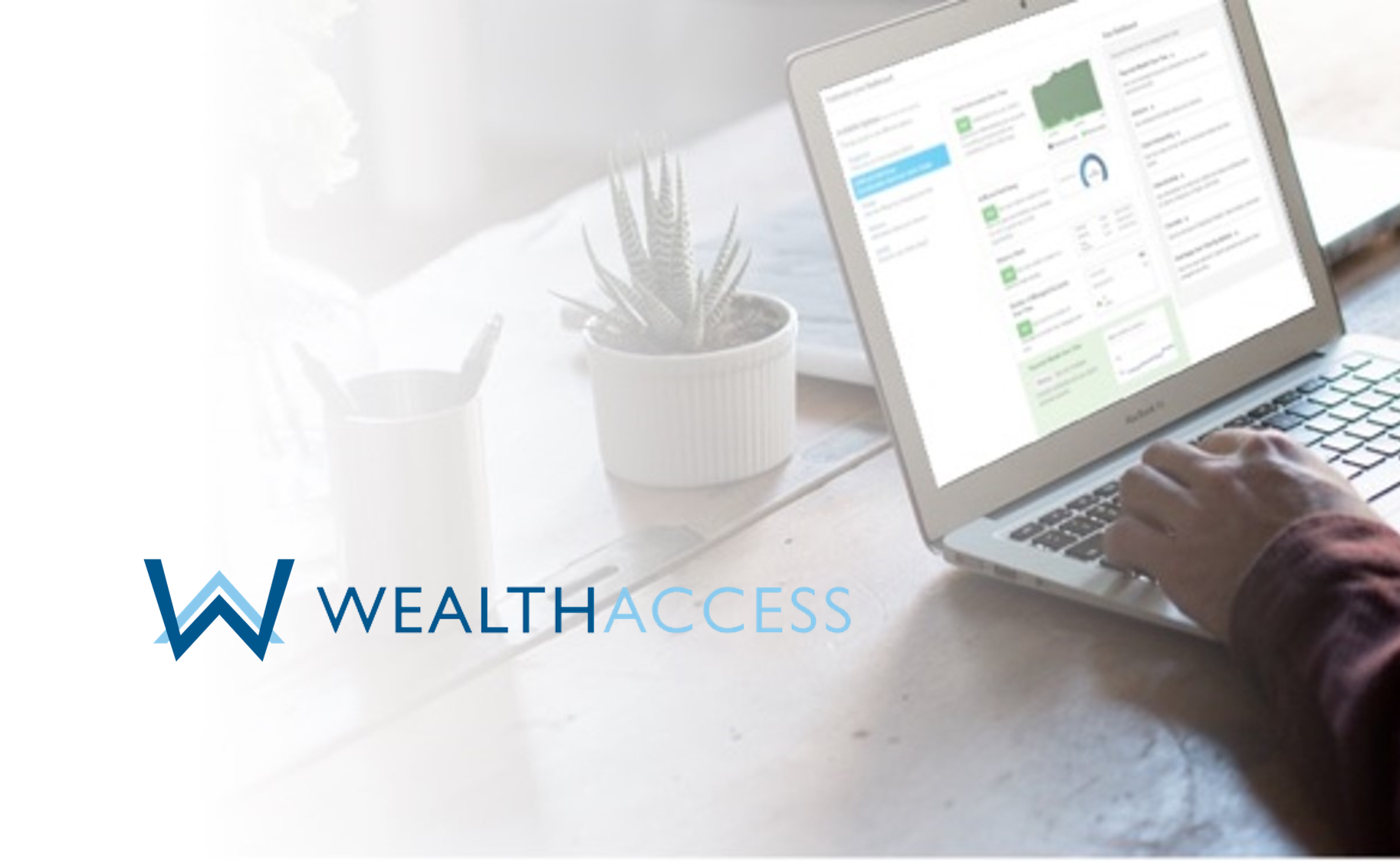 wealth access Faded with Logo